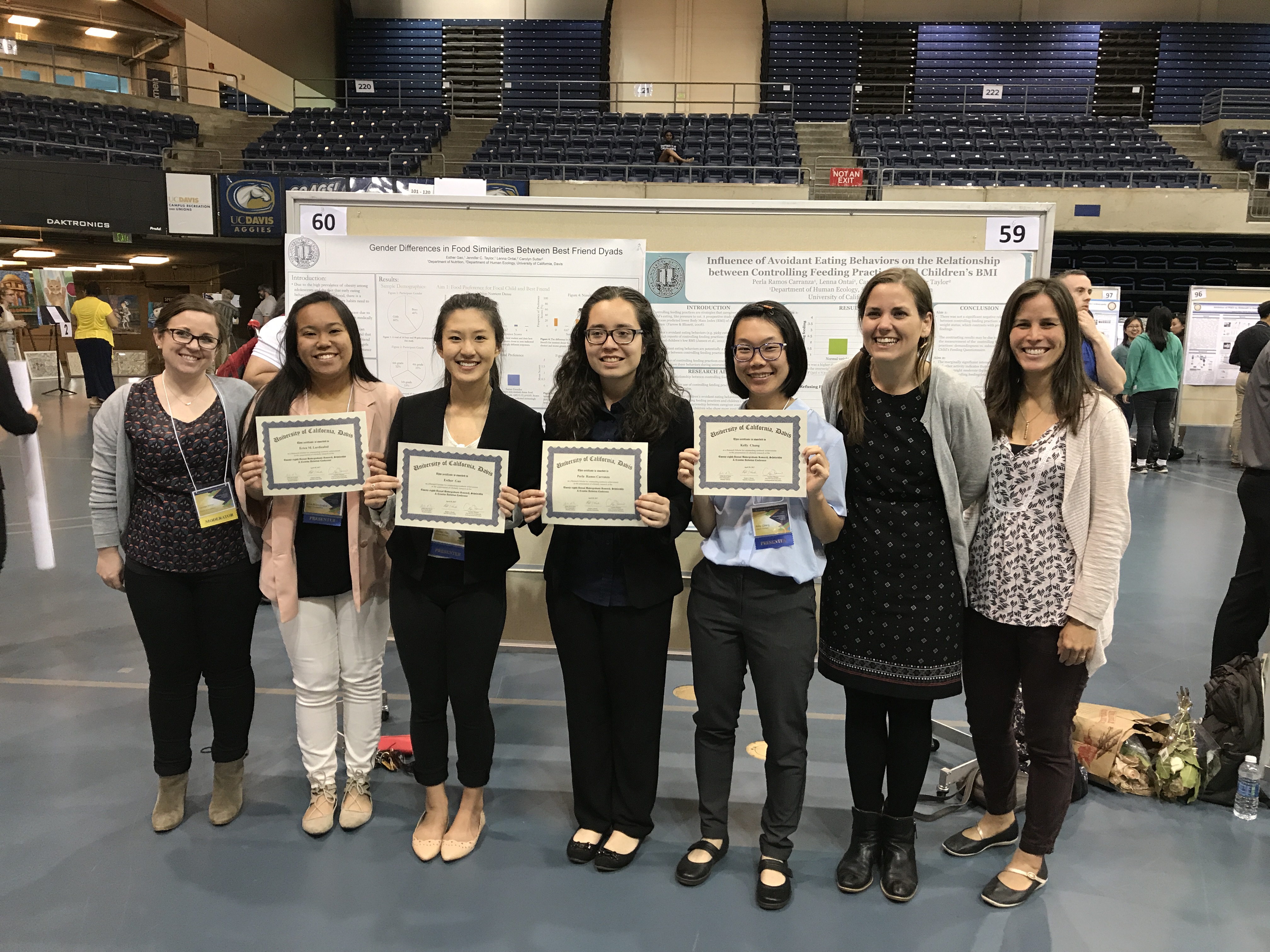 Lab team at the UC Davis 2017 Undergraduate Research Conference